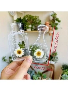 100/80/60/40/20 chiếc Dấu trang hoa khô cánh non trong suốt, Dấu trang hoa thủ công, Dấu trang tự làm, Dấu trang dán hoa khô sáng tạo, Lưu giữ kỷ niệm, dấu ấn của mùa xuân, mùa hè và mùa thu. - Nhiều màu - Xem 3