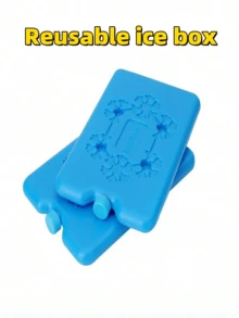 2pcs/3pcs/6pcs/8pcs/12pcs Reusable Lunch Box Ice Packs, Ultra-Thin Freezer Packs, Long-Lasting Cooling Packs, Blue Refillable Ice Boxes, Suitable For Commercial Air Conditioning Fans, Cold Chain Refrigeration, Transportation Refrigeration, Household Refillable Ice Boxes, Applicable For Holidays, Family Gatherings, Parties And Other Occasions. - Multicolor - View 6