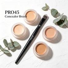Cọ che khuyết điểm PRO45, cọ trang điểm mắt chuyên nghiệp, cọ tán kem che khuyết điểm vùng mắt, lông tổng hợp mềm mại, dụng cụ làm đẹp, sản phẩm mới về. - màu đen - Xem 8