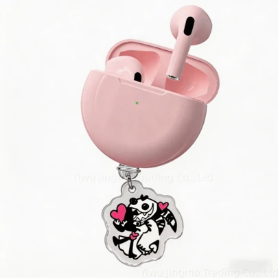 1个地狱乐USB-C蓝牙耳机防尘塞，二合一亚克力画眉丸佐雾山田麻右卫门动漫人物钥匙扣挂件，Type-C充电口保护盖，兼容JBL、三星、苹果、小米、 15/16、安卓手机，防尘防绒毛