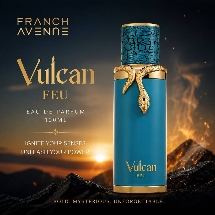 Lattafa French Avenue Vulcan Feu 100ML - Quà tặng ngày lễ, Ngày của Mẹ, Sinh nhật vui vẻ - Hương thơm nồng nàn - Xem 1