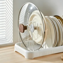 Giá treo nồi có thể kéo dài, kệ đựng đồ nhà bếp, giá treo nồi gắn tủ, giá treo nồi dưới bồn rửa, giá sắp xếp nồi chảo có thể điều chỉnh. - trắng - Xem 4