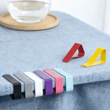 1/4 chiếc kẹp khăn trải bàn bằng thép không gỉ có thể tái sử dụng, kẹp giữ khăn trải bàn chống gió dùng cho gia đình, nhà bếp, dã ngoại, tiệc tùng và nhà hàng. - Nhiều màu - Xem 2