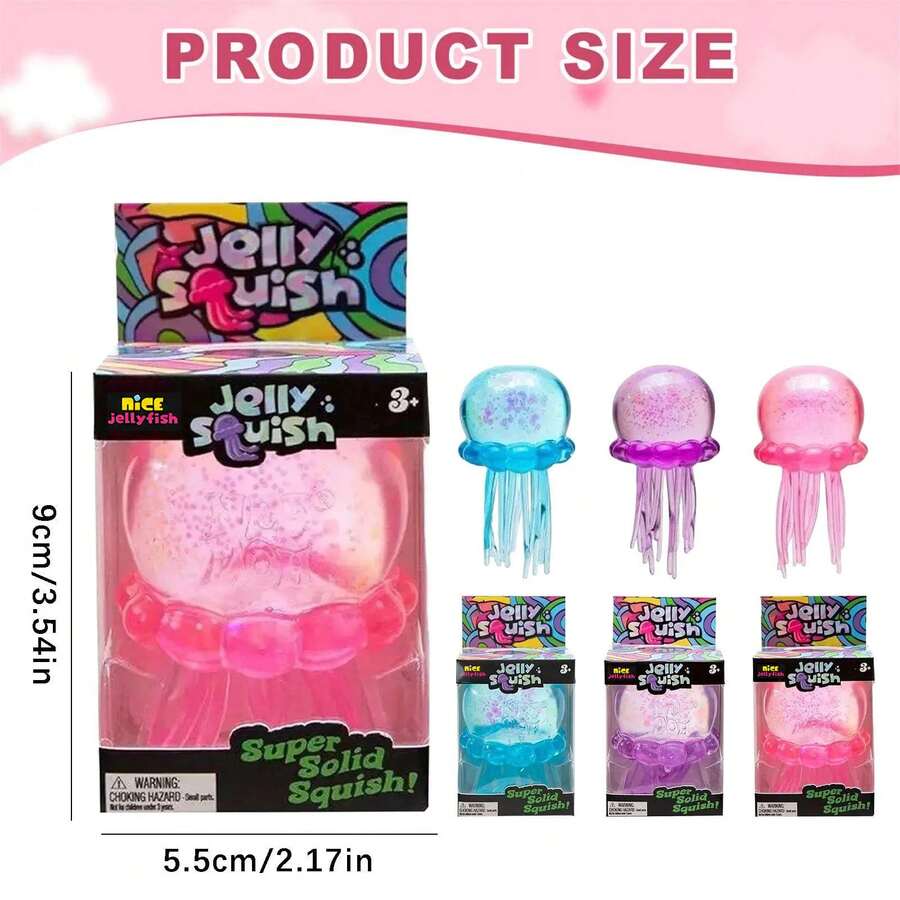 1 Piece Of Anxiety-Relieving Crystal Jellyfish Squishy Stress Toy – Ultra-Soft Slow Rising Squishies Stress-Relief Gadget  Squish, Conical Sensory Stress-Relief Toy (For Adults To Relieve Anxiety), Soft And Elastic Stress-Relief Set, Designed Specifically For Stress Relief. Party Gifts, Stress Relief, Stretching Activity Gifts, Or Decorations. This Stress-Relief Toy For Adults Is A Portable Anxiety-Relief Tool And Also Serves As An Attractive Desktop Decoration. - C - 查看 1