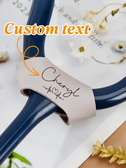 Personalized Stethoscope Nameplate, Personalized Stethoscope Decoration, Customizable Name/Date/Text, Personalized Stethoscope Name Tag, Custom ID Badge, Personalized Er Nameplate, Nurse's Week/Doctor's Day Gift.