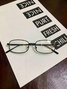 Women's Fashionable Versatile Everyday Eyeglasses - Black - View 3