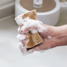 Bộ 5/10/20/40 miếng bọt biển tảo biển 3 lớp, bọt biển rửa chén, bọt biển nhà bếp cao cấp, bọt biển lau chùi bền bỉ không làm trầy xước, siêu thấm hút, dụng cụ vệ sinh, khăn lau, bàn chải vệ sinh nhà bếp. - Nhiều màu - Xem 3