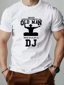 Fashion Brand Printed T-Shirt, Versatile And Modern Top - White - View 1
