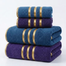Bộ 4 món - 2 khăn tay và 2 khăn tắm, khăn và áo choàng tắm 300GSM, bộ sản phẩm cao cấp, bộ quà tặng khăn tắm và áo choàng tắm sang trọng, chất liệu polyester satin lông cừu san hô dày dặn, nhanh khô và thấm hút tốt, mềm mại và thân thiện với da, kích thước 42cmx80cm + 70cmx140cm - Nhiều màu - Xem 14