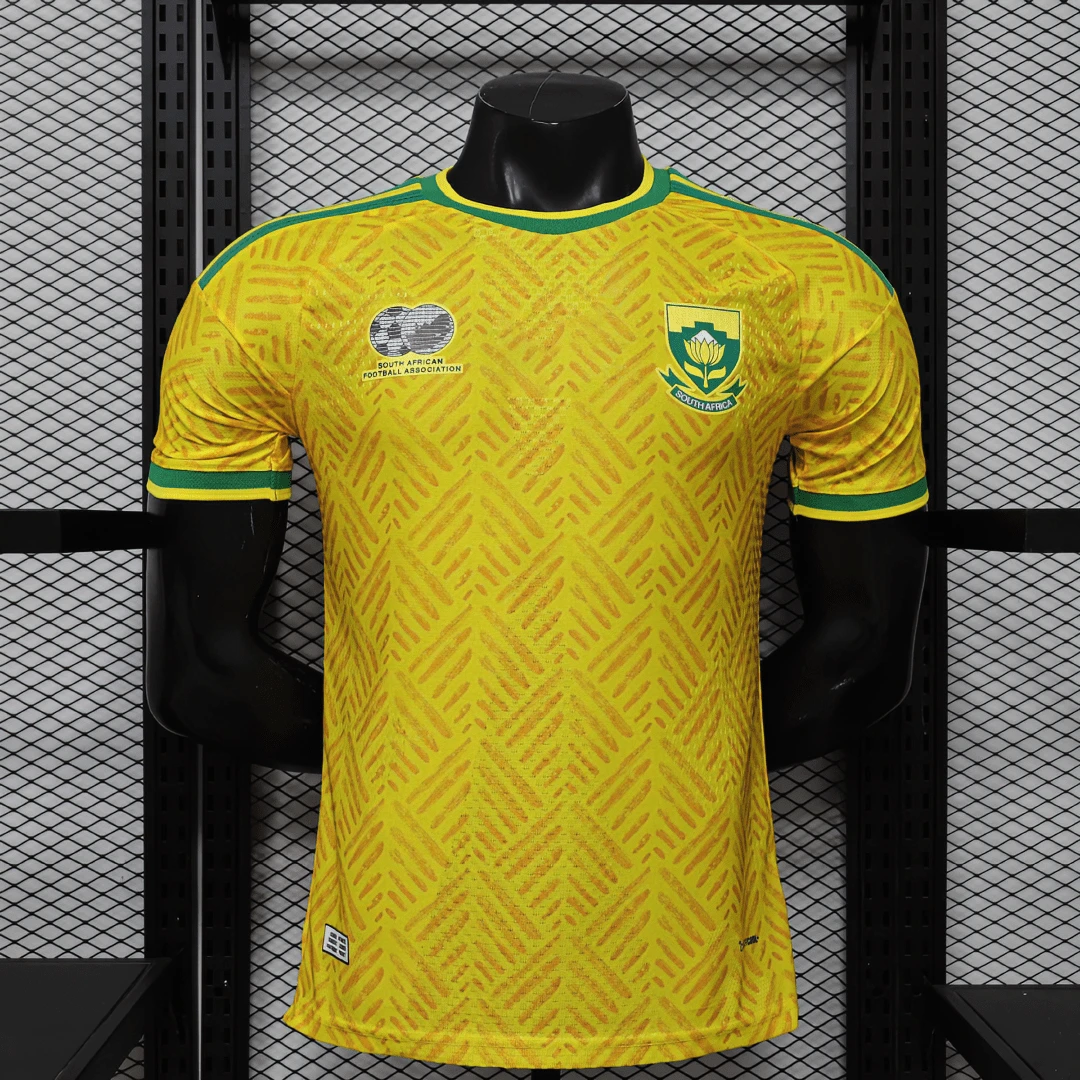 South Africa National Team Home/Away Soccer Jersey - Breathable Fan Version Football Shirt - Trang chủ - Xem 1