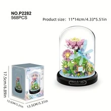 Bộ đồ chơi tự làm bó hoa bướm, bao gồm hoa hồng nhân tạo đã được bảo quản và hộp trưng bày, đồ chơi xếp hình sáng tạo, phù hợp cho người lớn và các bà mẹ - Món quà trang trí bàn làm việc/nhà độc đáo cho Ngày của Mẹ, sinh nhật, Lễ Tạ ơn - Nhiều màu - Xem 13
