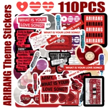 110pcs ARMY OT7, ARIRANG BTSARMY Jung/Kook, RM, JHOPE, JIMIN, JIN, V, Min Yoon Gi Themed Stickers, Graffiti Planner, Water Bottle, Laptop Stickers, Suitable For Luggage, Laptop, Bicycle, Motorcycle, Stationery, Scooter, Furniture, Refrigerator, Phone, Water Cup, Helmet, Car, Great Gift For Friends, Family, Fans - Arirang - View 8