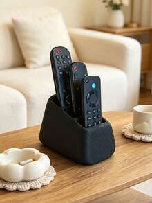 Minimalist Remote Control Holder | Stable & Wide Base Keeps Remote Upright & Visible, Easy To Grab | Compatible With Various Remotes | Suitable For Coffee Table, TV Cabinet, Sideboard, Enhances Home Tidiness - Multicolor - View 7