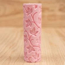 High-Precision Polymer Clay Texture Is Integrally Embossed On The Roller Surface. The Heart-Shaped Leaves Of Ivy Vines Overlap Layer Upon Layer, Presenting A Vivid And Three-Dimensional Overall Pattern. This Tool Requires No Manual Carving And Can Press Exquisite Embossed Textures For Ceramic, Pottery And Polymer Clay Works. - Plant Texture - View 4