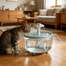 1pc 50.72oz USB Powered Automatic Pet Water Fountain, Quiet Operation, Easy Clean Design, Suitable For Cats & Small Pets, No Battery Required (Adapter Not Included), Random Color Water Pump - Multicolor - View 12