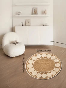 Thảm hình bầu dục xoắn ốc, tông màu be nâu, thiết kế hình học tối giản, mang đến vẻ thanh lịch cho ngôi nhà của bạn, phù hợp với chủ đề ngày lễ, trang trí phòng, thân thiện với thú cưng. - Nhiều màu - Xem 15