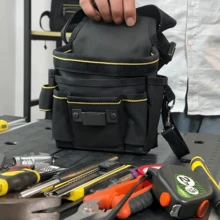 多功能工具腰带套装，包含小型工具包、电工工具包 - 多隔层设计、可调节肩带和安全扣、便携式结构，适用于建筑和DIY项目，带腰带夹的电工和木工工具包，男士园艺工具包，工具腰带，工具包，工具袋，可整理电工工具和配件，经久耐用 - 多色 - 查看 11
