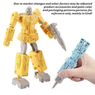 1pc Robot Transforming Pen 2-In-1, Creative Stationery For Students And Office Workers, Suitable As Back To School Supplies, Campus Small Gift, Campus Small Reward. This Is A Very Nice Stationery Item With Various Styles And Colors.
