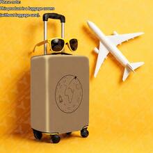 1pc / Minimalist Business Pattern / Flat Print Design / Luggage Protective Cover (Only Luggage Protective Cover, Not Including Luggage) / Suitable For 20 To 28 Inch Luggage / Made Of Thickened Fabric / Essential Accessory For Your Travel And Checked Luggage. - Multicolor - View 56