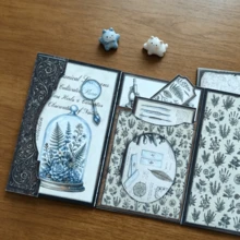 Dark Academia Writer Mini Project Crafts,Dark Academia Mini Folio Writer Booklet Craft Kit, Folio Kit Junk Journal Craft Kit ,Journaling & Art Projects, Scrapbooking Accessories-Includes Video Tutorial - Junk Journal Craft Kit - View 10