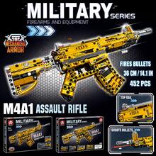 1pc 50cm 500+Pcs Plastic Particle Assembly 98K 95 Model Building Block Gun Toy, Playable And Collectible, Easter Birthday Gift - Multicolor - View 6