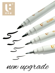 4Pcs Brush Pens Set, Soft Brush Tip Japanese Calligraphy Pen, Refillable Ink Signature Pen For Drawing Manga Writing - Beautiful Pen - View 5
