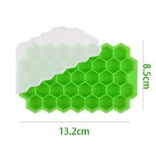 4pcs Refrigerator Ice Cube Trays, Hexagonal Silicone Ice Cube Molds With Lids, Easy Release And Reusable, Large Honeycomb Ice Cube Trays Suitable For Cocktails And Coffee - Multicolor - View 7