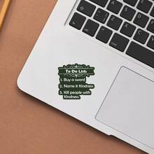 To-Do List, Kill People With Kindness, Contrast Cool And Funny Vinyl Sticker - Durable Smooth Surface, Self-Adhesive Bumper Sticker, Suitable For Cars, Windows, Laptops, Trucks, Water Bottles - Multi-Purpose Durable Design, Car Sticker - Vinyl - View 5
