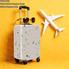 1pc / Minimalist Business Pattern / Flat Print Design / Luggage Protective Cover (Only Luggage Protective Cover, Not Including Luggage) / Suitable For 20 To 28 Inch Luggage / Made Of Thickened Fabric / Essential Accessory For Your Travel And Checked Luggage. - Multicolor - View 26