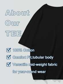 Men's Casual Short-Sleeve T-Shirt, Comfortable Breathable Crew Neck T-Shirt For All Home And Outdoor Activities, Spring-Summer Style Solid Color Print Casual Short-Sleeve Sports T-Shirt, Ideal As A Gift For Men - 黑色 - 查看 2