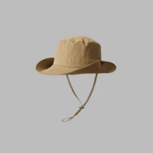 1pc Unisex Solid Color Drawstring Bucket Hat, Outdoor Travel Hiking Casual Lightweight Fashionable Sun Hat, Suitable For All Ages, Summer UV Protection - Multicolor - View 10