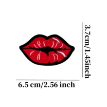 7 buc patch-uri brodate cu desene animate cu dragoste roșie, patch-uri termoadezive, insigne decorative, potrivite pentru îmbrăcăminte și accesorii DIY, patch-uri decorative cu elemente de călătorie, patch-uri termoadezive - C - Vizualizare 5