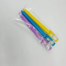 3pcs Unique Shaped Ballpoint Pens, Assorted Colors, Twist-Open Mechanism, Medium Tip, Durable Plastic Material, Suitable For Educational Institutions, Workplaces And Holiday Gifts, Random Colors - Multicolor - View 10