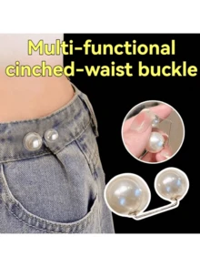 2/4 buah Klip Ujung Celana Denim, Peniti Anti-Terbuka di Dada, Kancing Pengencang Pinggang, Gesper Sandal Anti-Selip, Pengatur Panjang Celana - MultiWarna - View 7