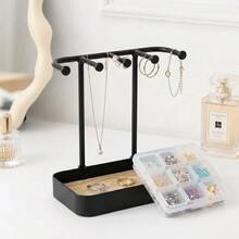 1 buah Stand Display Perhiasan Meja, Gantungan untuk Anting, Kalung, Gelang, Cincin, Organizer Penyimpanan, Gantungan Kunci Pintu Masuk - Putih - View 4