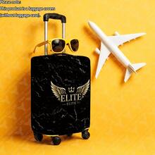 1pc / Minimalist Business Pattern / Flat Print Design / Luggage Protective Cover (Only Luggage Protective Cover, Not Including Luggage) / Suitable For 20 To 28 Inch Luggage / Made Of Thickened Fabric / Essential Accessory For Your Travel And Checked Luggage. - Multicolor - View 41