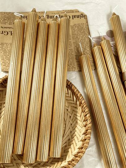 2/3/4pcs/Set 25cm European Vertical Striped Taper Candles, Colorful Wedding Candles, Cone Candles, Suitable For Restaurant, Hotel, Living Room, Bedroom. Romantic Dinner Set And Wedding Decoration, Party And Home Decor Candles, Smokeless Odorless Candlelight Dinner Candle Holders, Restaurant Decor, Gifts, Home Decor, Applicable For Easter, Wedding Season, Valentine's Day.