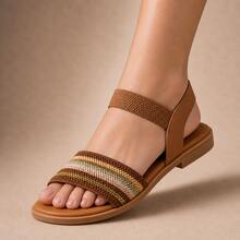 ALLEAN Flat Sandal With Elastic - FV CARAMELOO - Ver 1