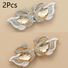 2Pcs/4Pcs Set Elegant High-End Buttons, Fur Coat Decorative Buttons With Rhinestone Decoration, Suitable For Capes, Jackets, Coats, Trench Coats And Shawls, Invisible Sewing Hole Design, Traditional Cheongsam Buttons - Multicolor - View 18