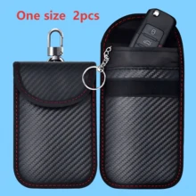 New Car Key Signal Blocking Bag, Car Key Anti-Theft Protective Case, RFID Proof Key Card Holder - A - View 13