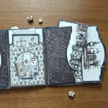 Dark Academia Writer Mini Project Crafts,Dark Academia Mini Folio Writer Booklet Craft Kit, Folio Kit Junk Journal Craft Kit ,Journaling & Art Projects, Scrapbooking Accessories-Includes Video Tutorial - Junk Journal Craft Kit - View 8