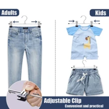 10pcs Multi-Functional Clips, Adjustable Clips With Non-Slip Design, Polished Metal Pants Clips, Portable Shoe Rack Clips, Suitable For Clothing Stores And Home Use, Scratch-Free Clips - Multicolor - View 5
