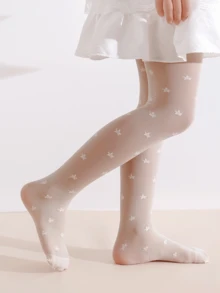3 đôi quần tất họa tiết ngôi sao cho bé gái, legging mỏng, co giãn tốt, thoáng khí, tất múa cho trẻ em, đa năng cho mùa xuân và mùa thu. - Nhiều màu - Xem 2