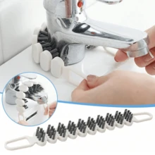 1/2 Chiếc Chổi Vệ Sinh Khe Nhọn Đa Năng 10.43 Inch Chổi Nhọn Linh Hoạt Dùng Để Vệ Sinh Gạch Lát Bếp Và Các Khe Hẹp Nhỏ Với Lông Chổi Mềm - Bàn chải làm sạch linh hoạt - Xem 9