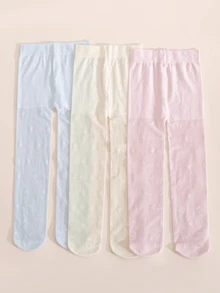 3 đôi quần tất họa tiết ngôi sao cho bé gái, legging mỏng, co giãn tốt, thoáng khí, tất múa cho trẻ em, đa năng cho mùa xuân và mùa thu. - Nhiều màu - Xem 12