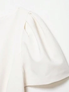 DEEKA Spring/Summer New Arrival Women's Fashion Pleated Pocket Mini Dress, European And American Style Elegant - White 1 - View 8