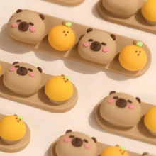 A Cute Capybara Multi-Functional Cable Organizer,Elegant Panda Pattern Animal Silicone Cable Clip, Mouse Cable,Headphone Cable, Data Cable Holder,Suitable For Home And Office Cable Management,Headphone Cable Clip, Keep Your Desktop Neat And Organized - View 7