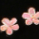 蝴蝶水鑽小耳釘