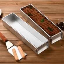Vassoio rettangolare multifunzionale per torte, con divisori rimovibili, adatto per tiramisù morbido, cheesecake e mousse, caramelle, gelatine, budini, ottimo per la Festa del Papà, laurea, feste di compleanno, strumento da forno per le vacanze, accessorio da cucina, stampo per torte, giardino, panetteria, decorazione per la casa, essenziale per il picnic, stile casuale spedito - Multicolore - Visualizzare 9