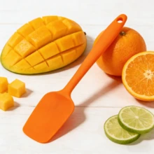 2/4 Pcs Small Silicone Spatula Spoon Heat Resistant Non Scratch Flexible Kitchen Scraper For Baking Cooking Nonstick Pan 4 Colors - View 5